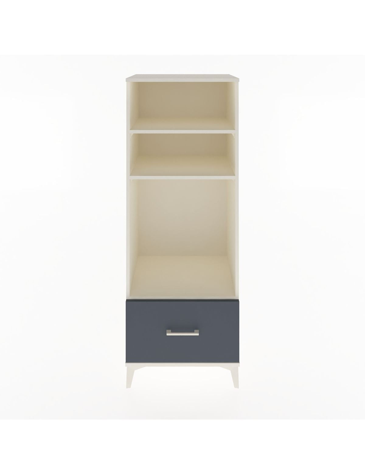 Hyperion Dolap 3 Raflı Tek Çekmeceli 60x44x163 Aytaşı-Antrasit