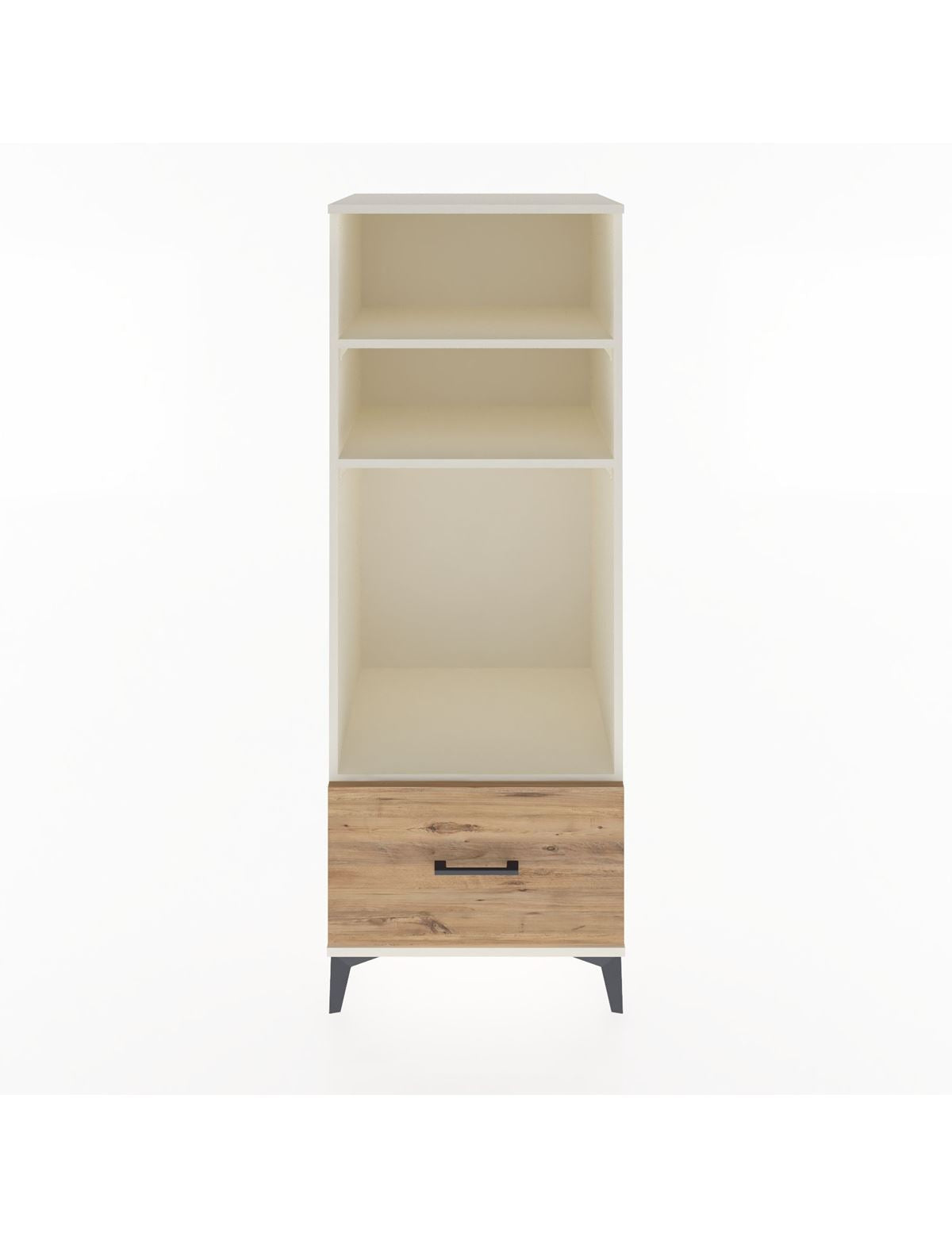 Hyperion Dolap 3 Raflı Tek Çekmeceli 60x44x163 Aytaşı-Çam