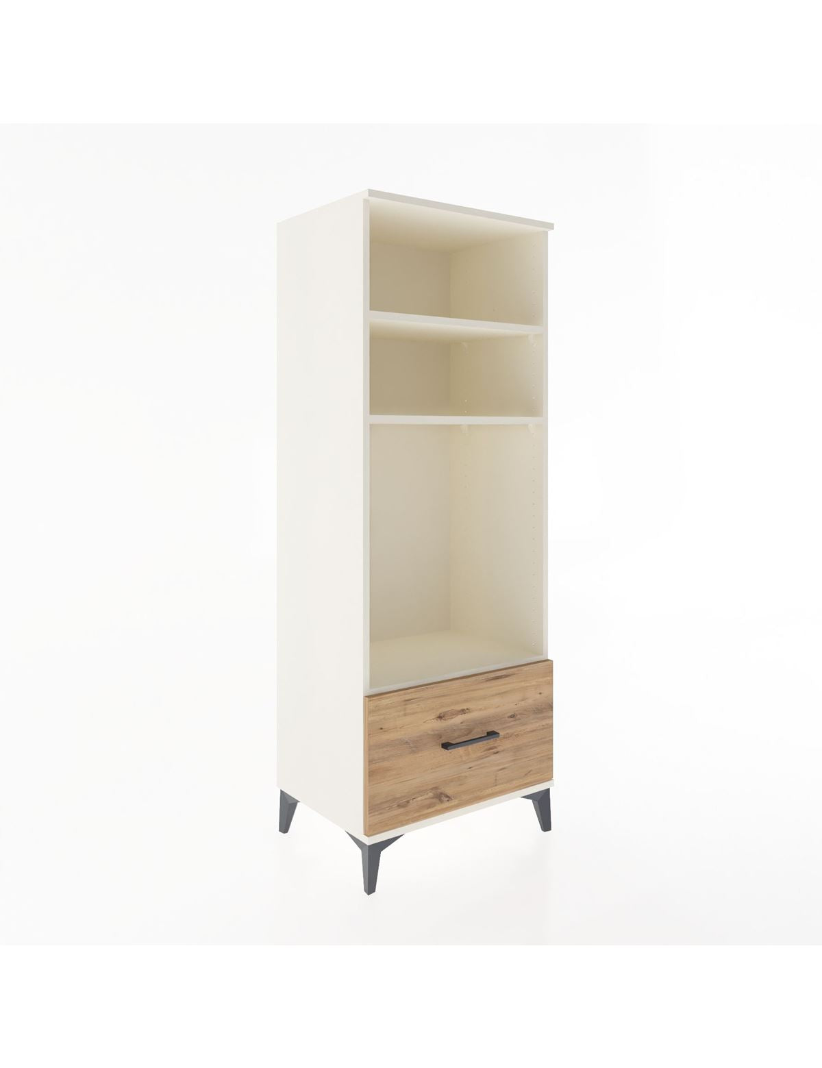 Hyperion Dolap 3 Raflı Tek Çekmeceli 60x44x163 Aytaşı-Çam