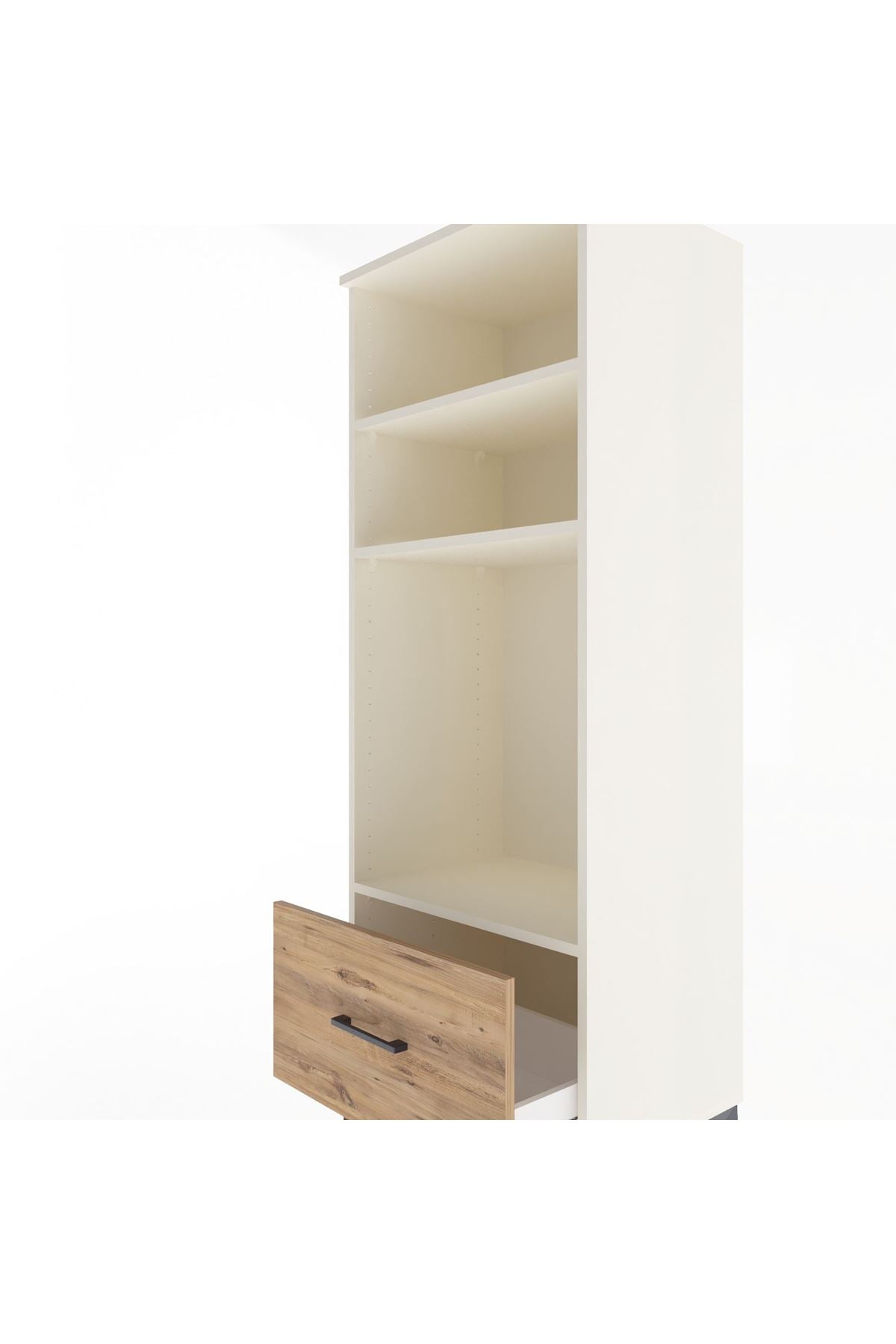 Hyperion Dolap 3 Raflı Tek Çekmeceli 60x44x163 Aytaşı-Çam