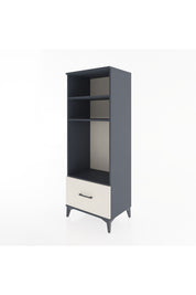 Hyperion Dolap 3 Raflı Tek Çekmeceli 60x44x163 Antrasit-Aytaşı