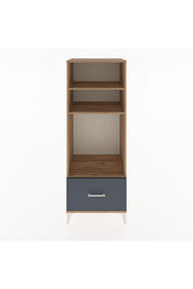 Hyperion Dolap 3 Raflı Tek Çekmeceli 60x44x163 Çam-Antrasit