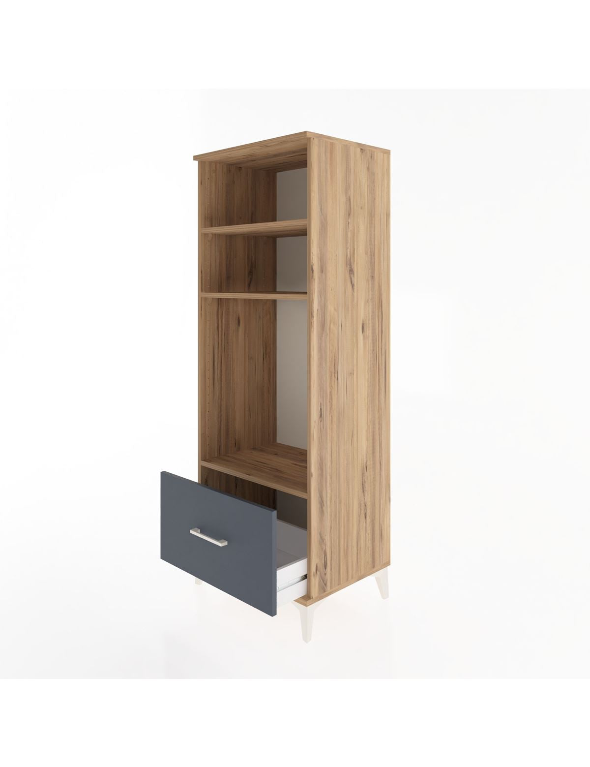Hyperion Dolap 3 Raflı Tek Çekmeceli 60x44x163 - S53M004V8B
