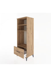 Hyperion Dolap 3 Raflı Tek Çekmeceli 60x44x163 Çam-Çam