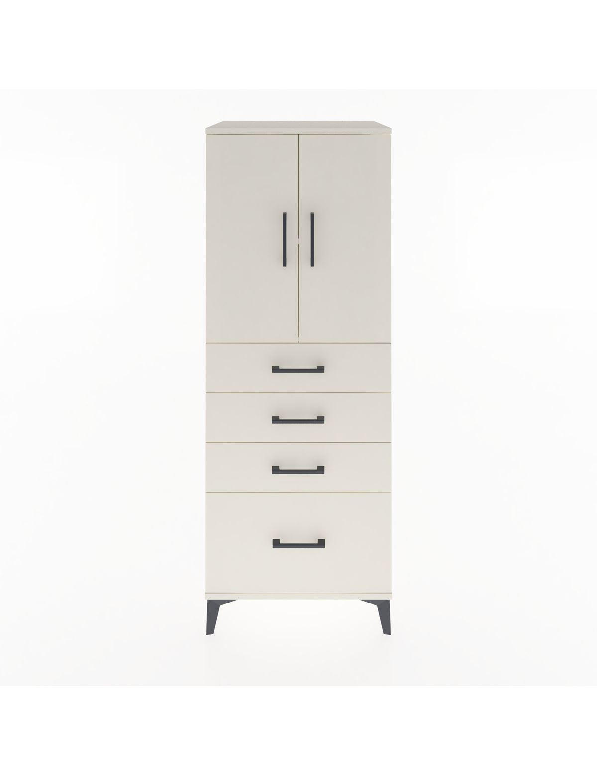 Hyperion Dolap 2 Raflı 4 Çekmeceli 2 Kapaklı 60x44x163 Aytaşı-Aytaşı