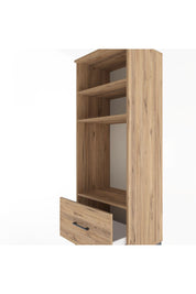 Hyperion Dolap 3 Raflı Tek Çekmeceli 60x44x163 Çam-Çam