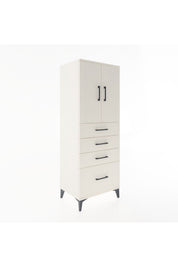 Hyperion Dolap 2 Raflı 4 Çekmeceli 2 Kapaklı 60x44x163 Aytaşı-Aytaşı