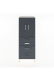 Hyperion Dolap 2 Raflı 4 Çekmeceli 2 Kapaklı 60x44x163 Aytaşı-Antrasit
