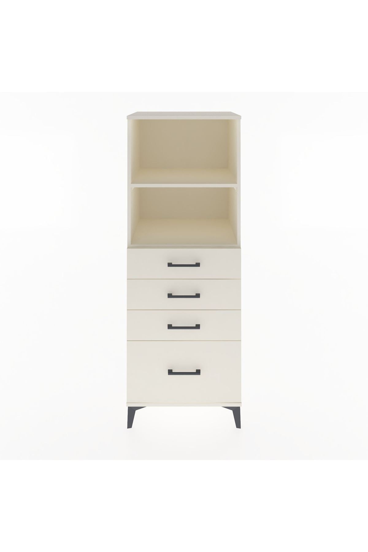 Hyperion Dolap 2 Raflı 4 Çekmeceli 60x44x163 Aytaşı-Aytaşı