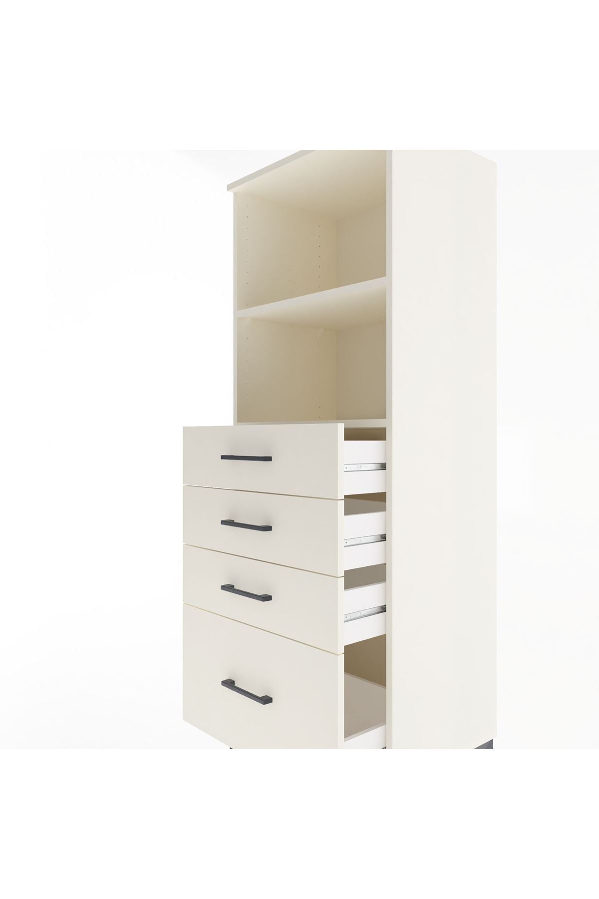 Hyperion Dolap 2 Raflı 4 Çekmeceli 60x44x163 Aytaşı-Aytaşı