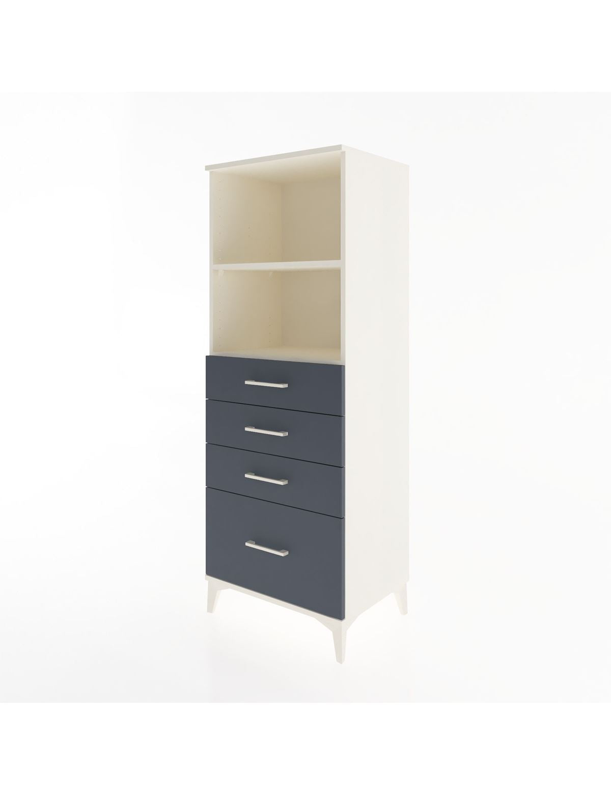 Hyperion Dolap 2 Raflı 4 Çekmeceli 60x44x163 - S53M006V2B