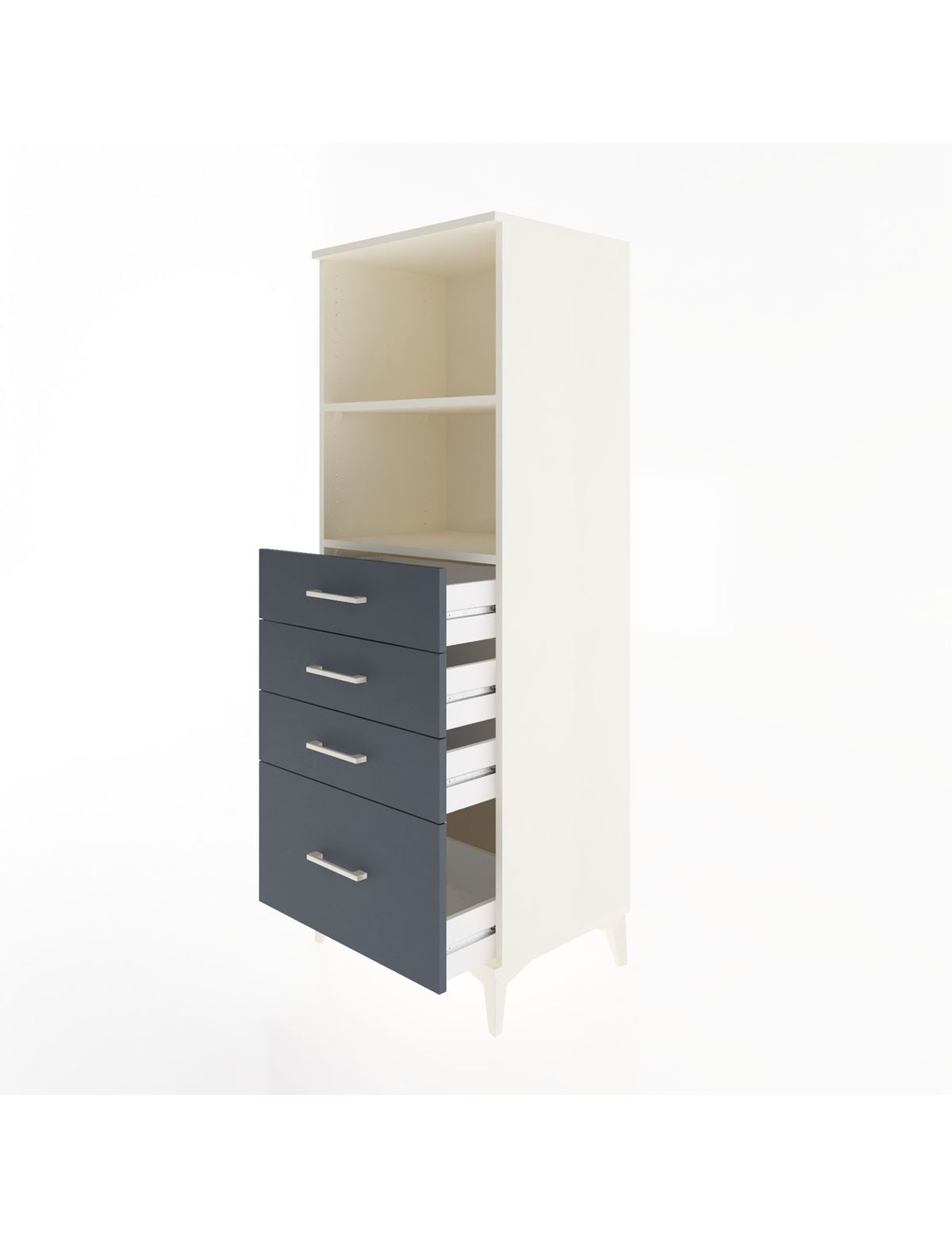 Hyperion Dolap 2 Raflı 4 Çekmeceli 60x44x163 - S53M006V2B
