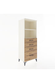 Hyperion Dolap 2 Raflı 4 Çekmeceli 60x44x163 Aytaşı-Çam
