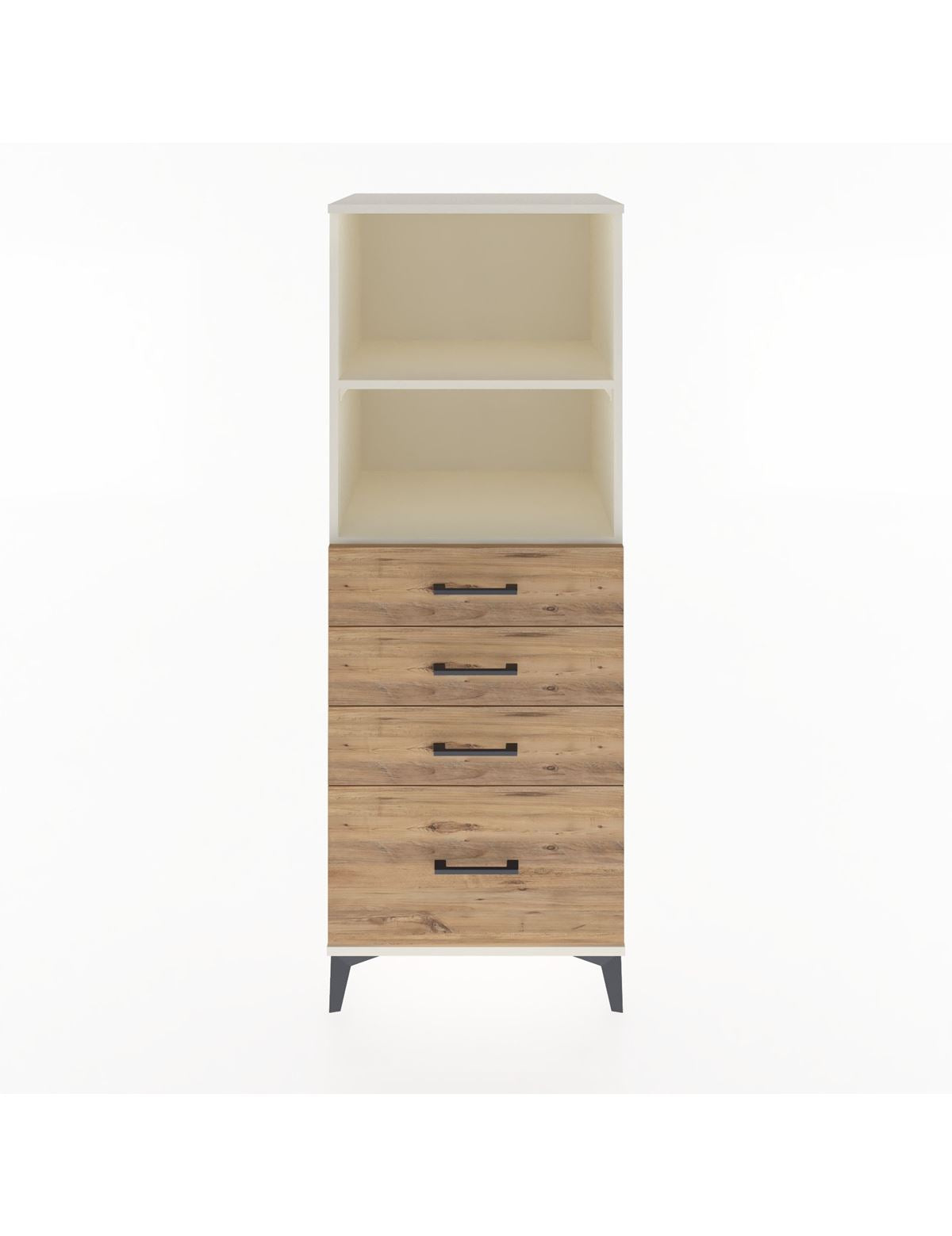 Hyperion Dolap 2 Raflı 4 Çekmeceli 60x44x163 Aytaşı-Çam