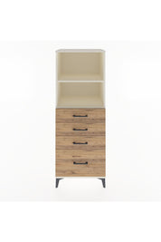 Hyperion Dolap 2 Raflı 4 Çekmeceli 60x44x163 Aytaşı-Çam