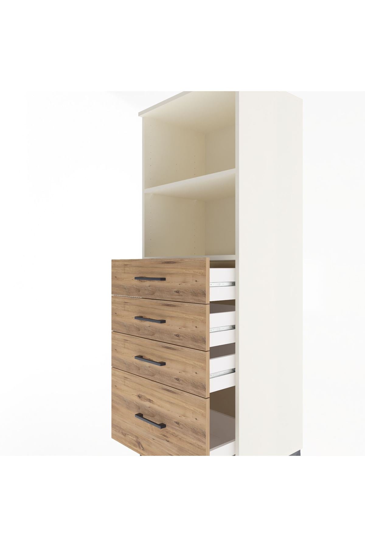 Hyperion Dolap 2 Raflı 4 Çekmeceli 60x44x163 Aytaşı-Çam