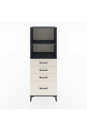 Hyperion Dolap 2 Raflı 4 Çekmeceli 60x44x163 Antrasit-Aytaşı