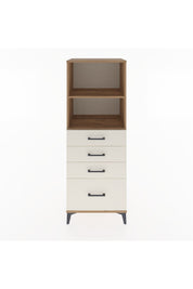 Hyperion Dolap 2 Raflı 4 Çekmeceli 60x44x163 Çam-Aytaşı