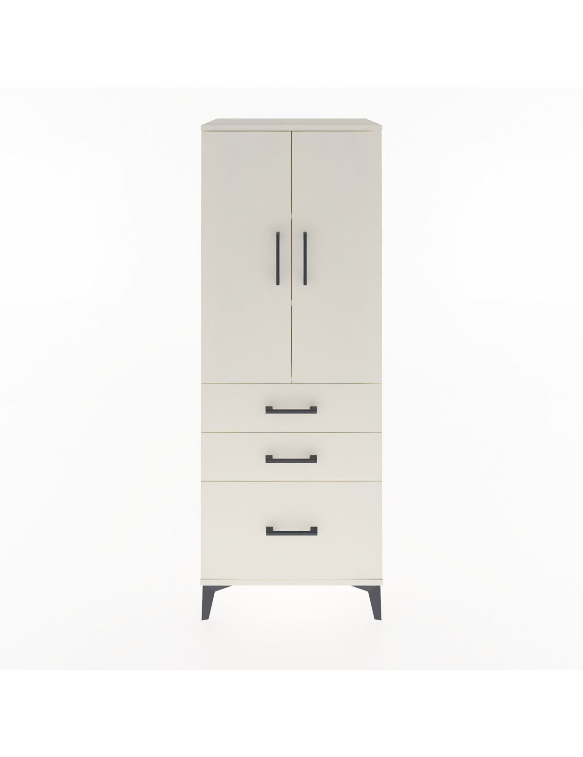 Hyperion Dolap 3 Raflı 3 Çekmeceli 2 Kapaklı 60x44x163 Aytaşı-Aytaşı