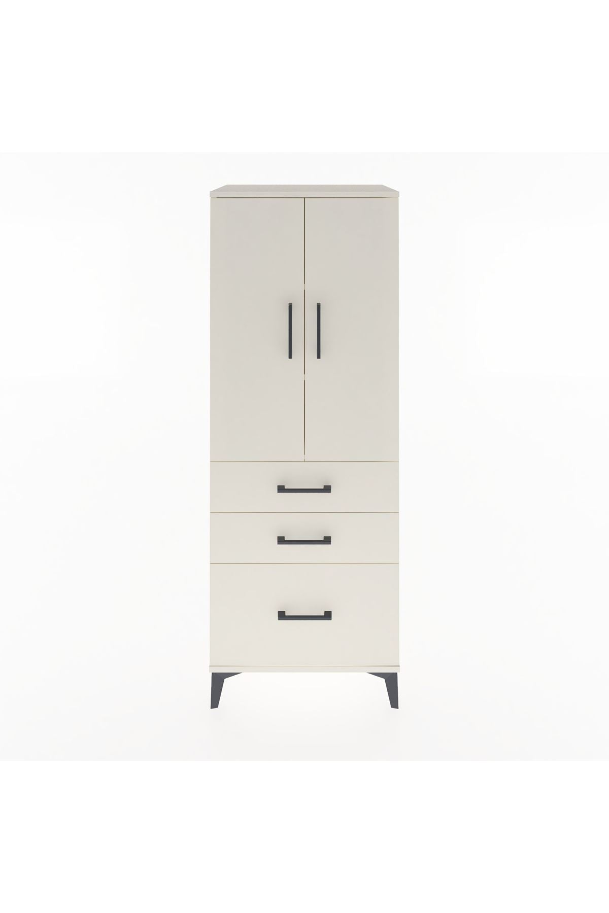 Hyperion Dolap 3 Raflı 3 Çekmeceli 2 Kapaklı 60x44x163 Aytaşı-Aytaşı