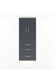 Hyperion Dolap 3 Raflı 3 Çekmeceli 2 Kapaklı 60x44x163 Aytaşı-Antrasit