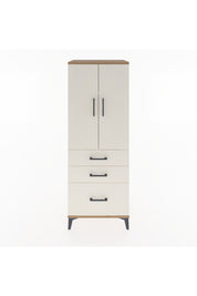 Hyperion Dolap 3 Raflı 3 Çekmeceli 2 Kapaklı 60x44x163 Çam-Aytaşı