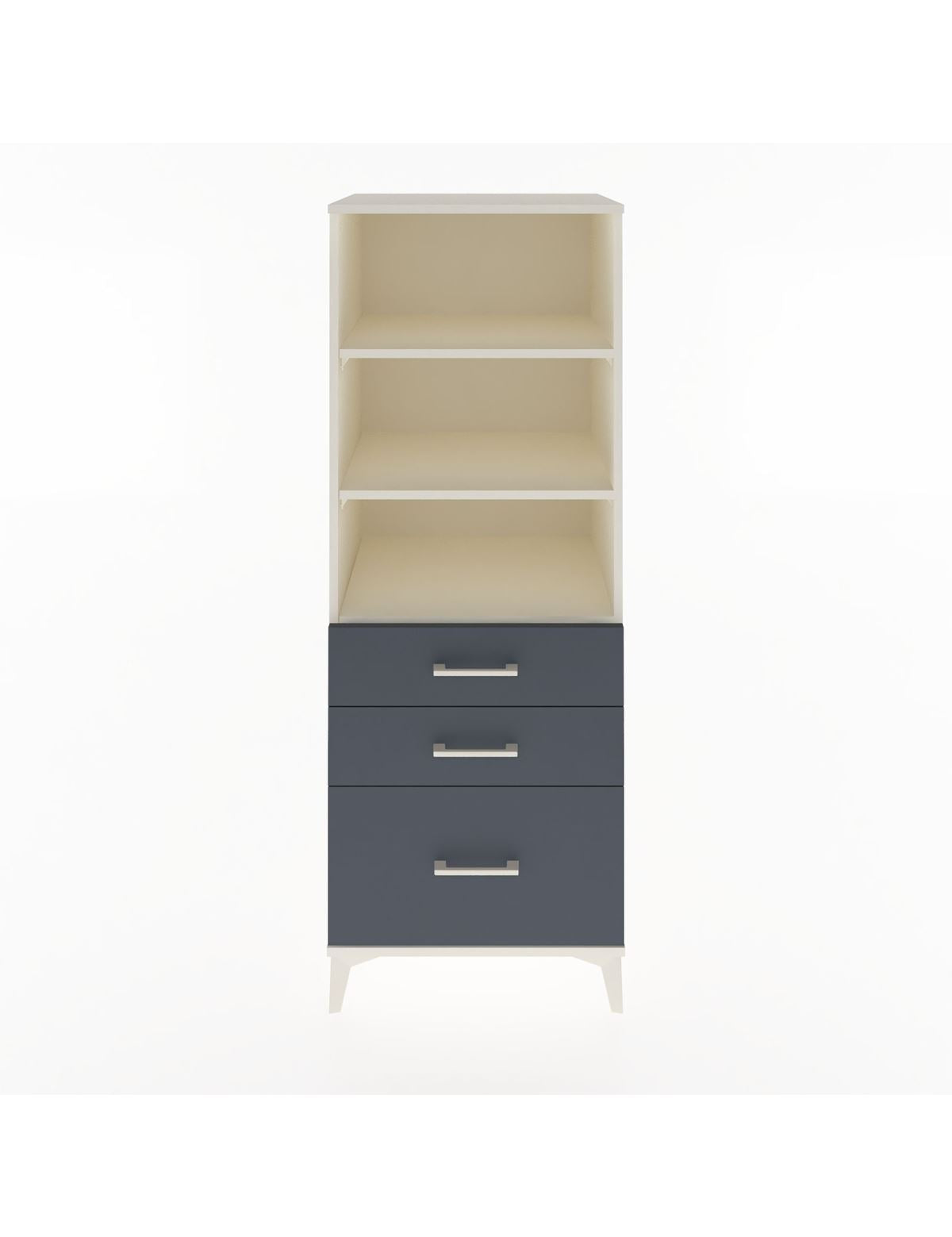 Hyperion Dolap 3 Raflı 3 Çekmeceli 60x44x163 Aytaşı-Antrasit