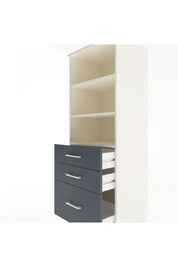 Hyperion Dolap 3 Raflı 3 Çekmeceli 60x44x163 Aytaşı-Antrasit