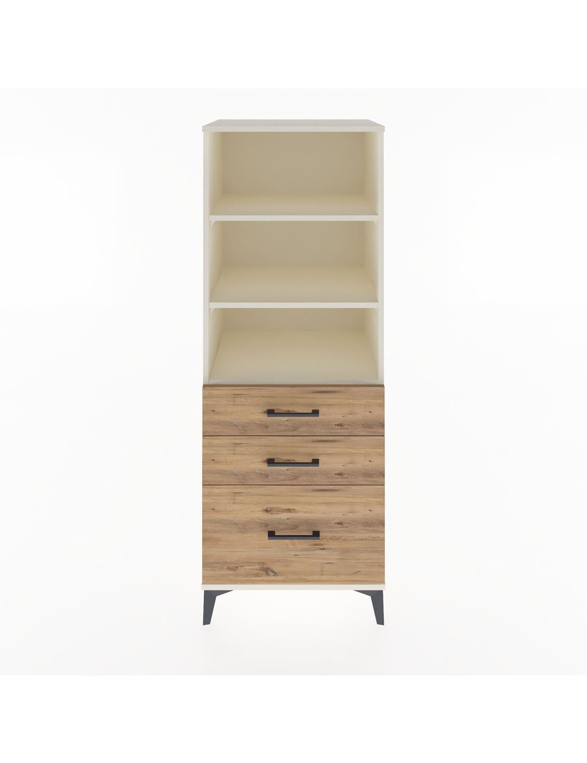 Hyperion Dolap 3 Raflı 3 Çekmeceli 60x44x163 Aytaşı-Çam