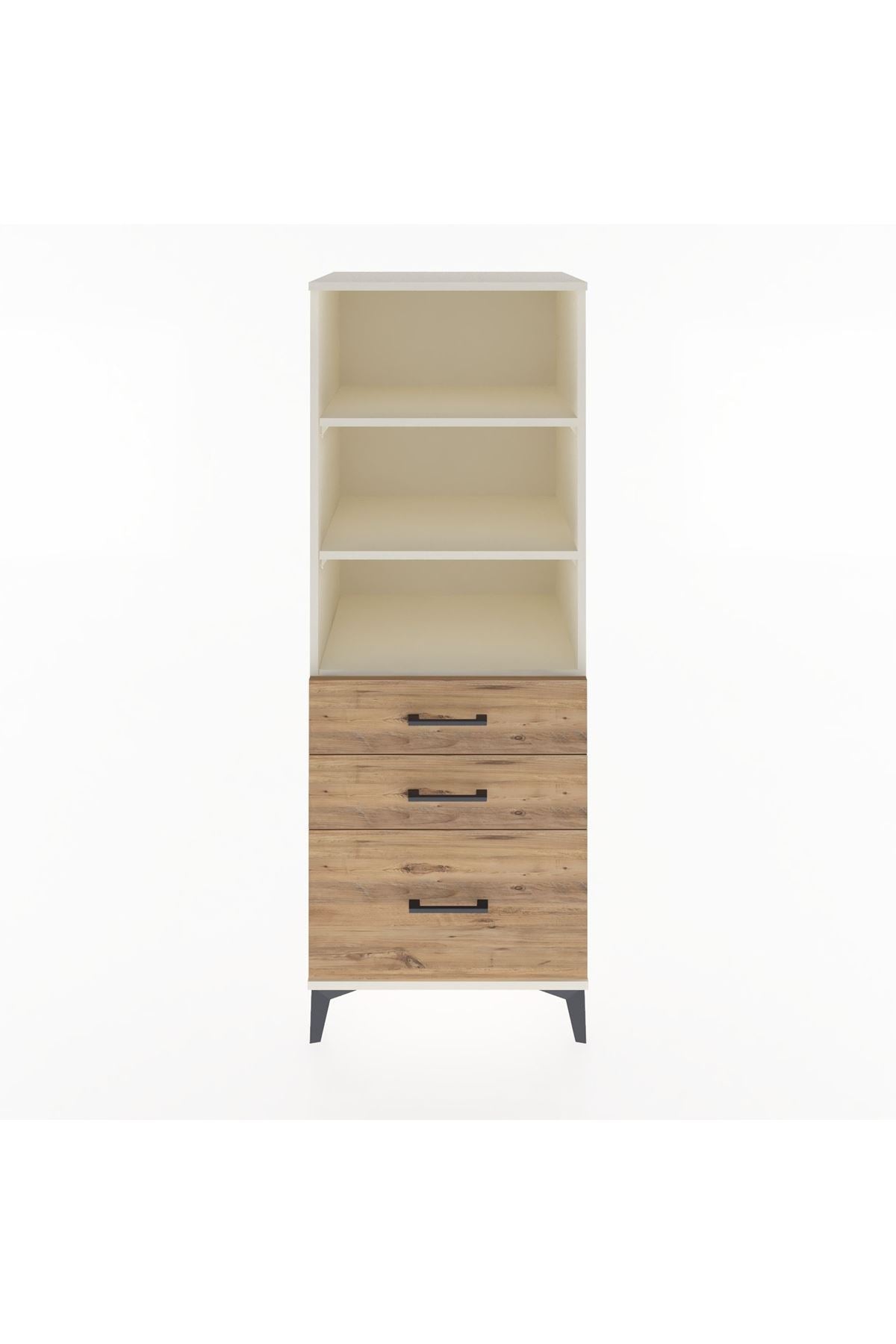 Hyperion Dolap 3 Raflı 3 Çekmeceli 60x44x163 Aytaşı-Çam