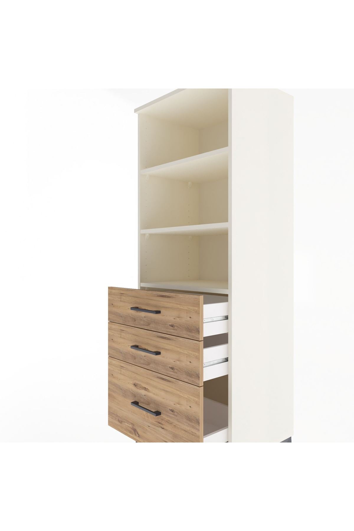 Hyperion Dolap 3 Raflı 3 Çekmeceli 60x44x163 Aytaşı-Çam