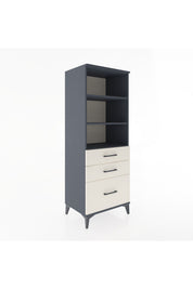 Hyperion Dolap 3 Raflı 3 Çekmeceli 60x44x163 Antrasit-Aytaşı