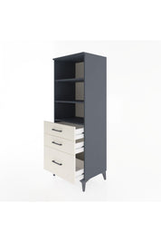 Hyperion Dolap 3 Raflı 3 Çekmeceli 60x44x163 Antrasit-Aytaşı