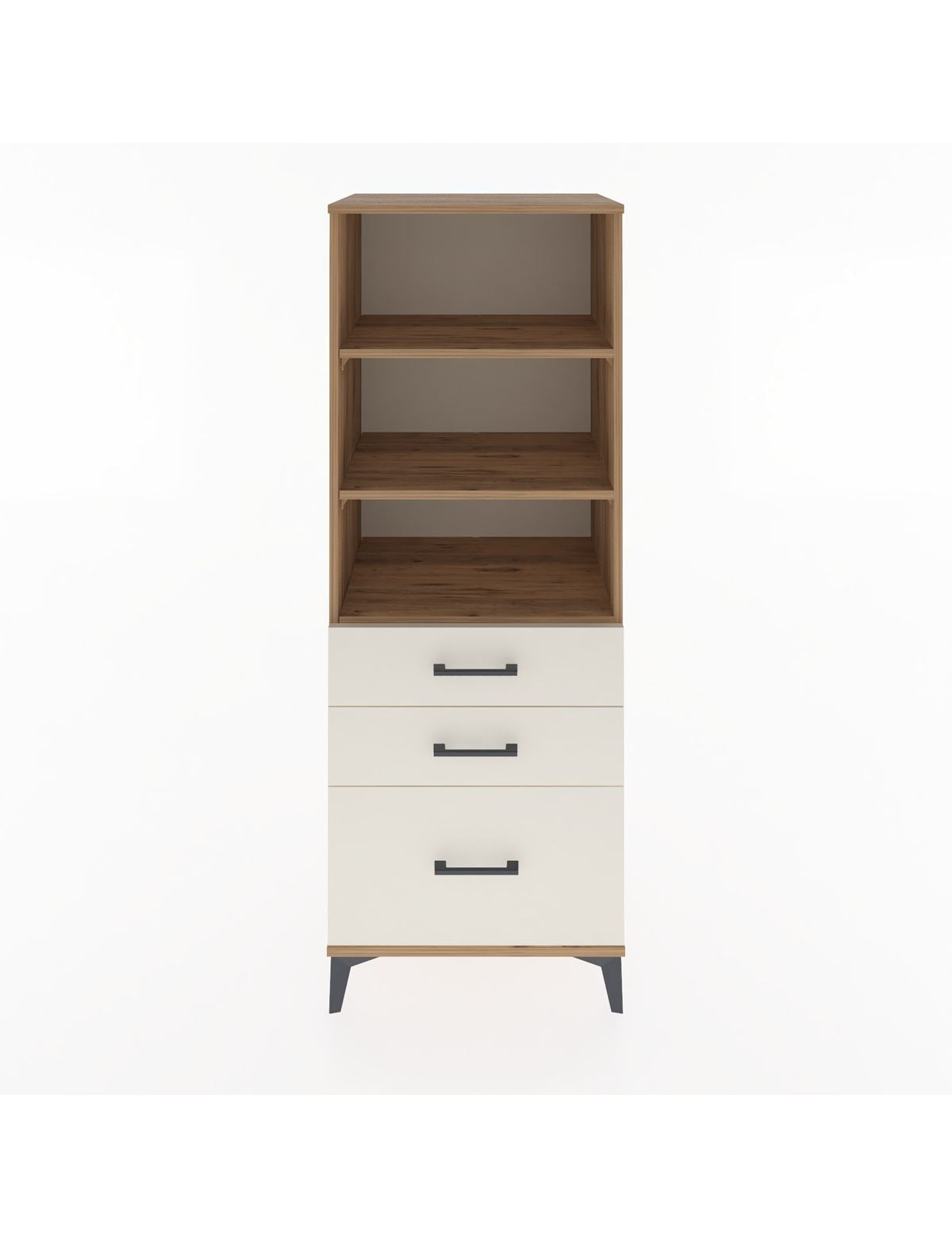 Hyperion Dolap 3 Raflı 3 Çekmeceli 60x44x163 Çam-Aytaşı