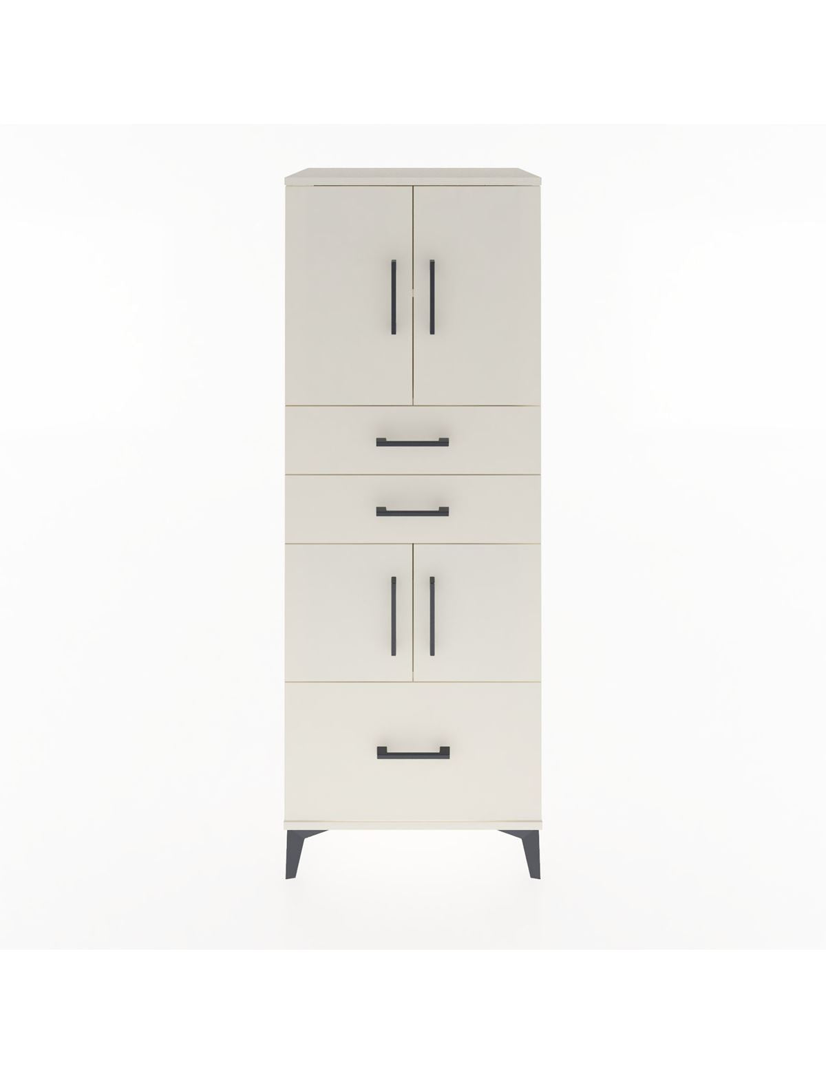 Hyperion Dolap 3 Raflı 3 Çekmeceli 4 Kapaklı 60x44x163 Aytaşı-Aytaşı