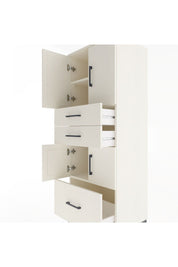 Hyperion Dolap 3 Raflı 3 Çekmeceli 4 Kapaklı 60x44x163 Aytaşı-Aytaşı