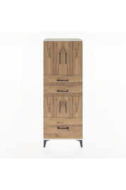 Hyperion Dolap 3 Raflı 3 Çekmeceli 4 Kapaklı 60x44x163 Aytaşı-Çam