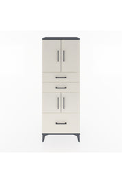 Hyperion Dolap 3 Raflı 3 Çekmeceli 4 Kapaklı 60x44x163 Antrasit-Aytaşı