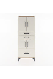 Hyperion Dolap 3 Raflı 3 Çekmeceli 4 Kapaklı 60x44x163 Çam-Aytaşı