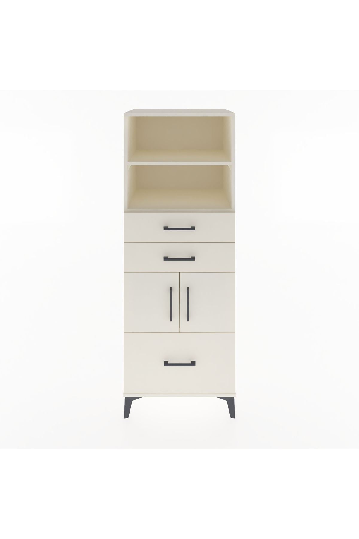 Hyperion Dolap 3 Raflı 3 Çekmeceli 2 Kapaklı 60x44x163 Aytaşı-Aytaşı