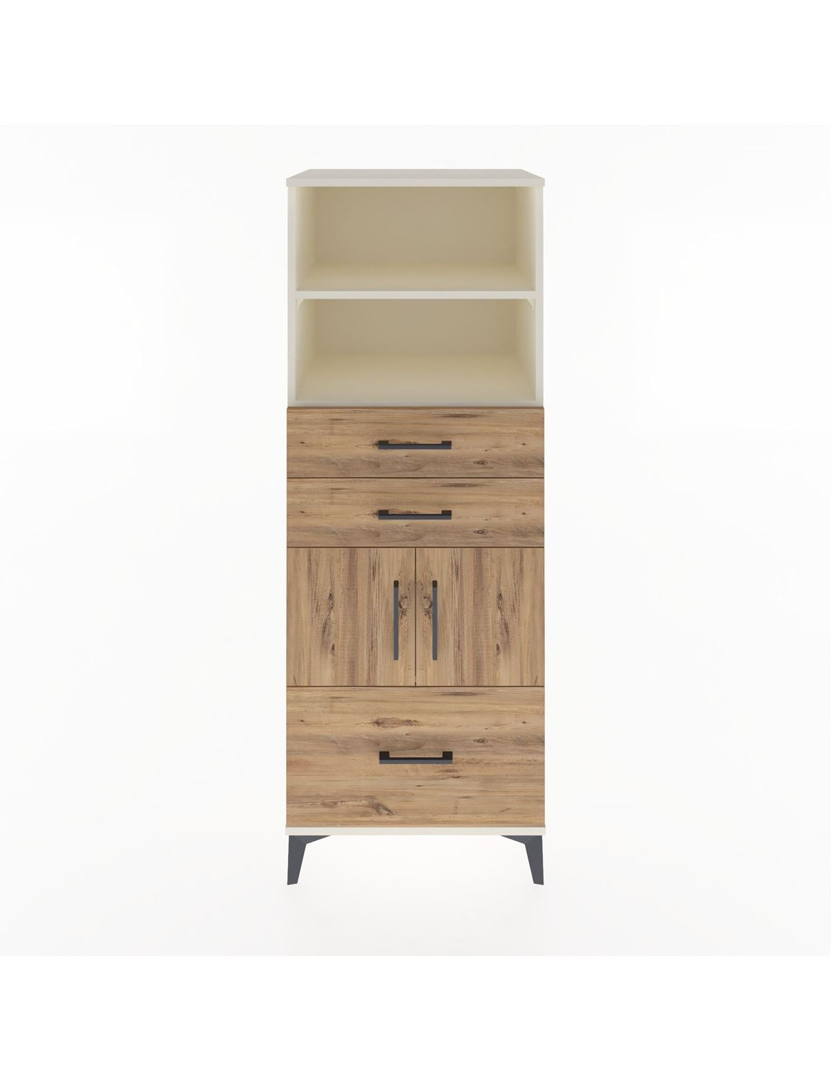 Hyperion Dolap 3 Raflı 3 Çekmeceli 2 Kapaklı 60x44x163 Aytaşı-Çam