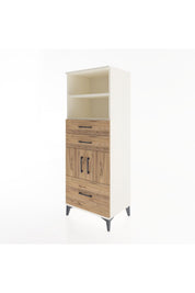 Hyperion Dolap 3 Raflı 3 Çekmeceli 2 Kapaklı 60x44x163 Aytaşı-Çam