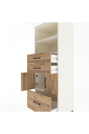 Hyperion Dolap 3 Raflı 3 Çekmeceli 2 Kapaklı 60x44x163 Aytaşı-Çam