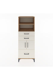 Hyperion Dolap 3 Raflı 3 Çekmeceli 2 Kapaklı 60x44x163 Çam-Aytaşı