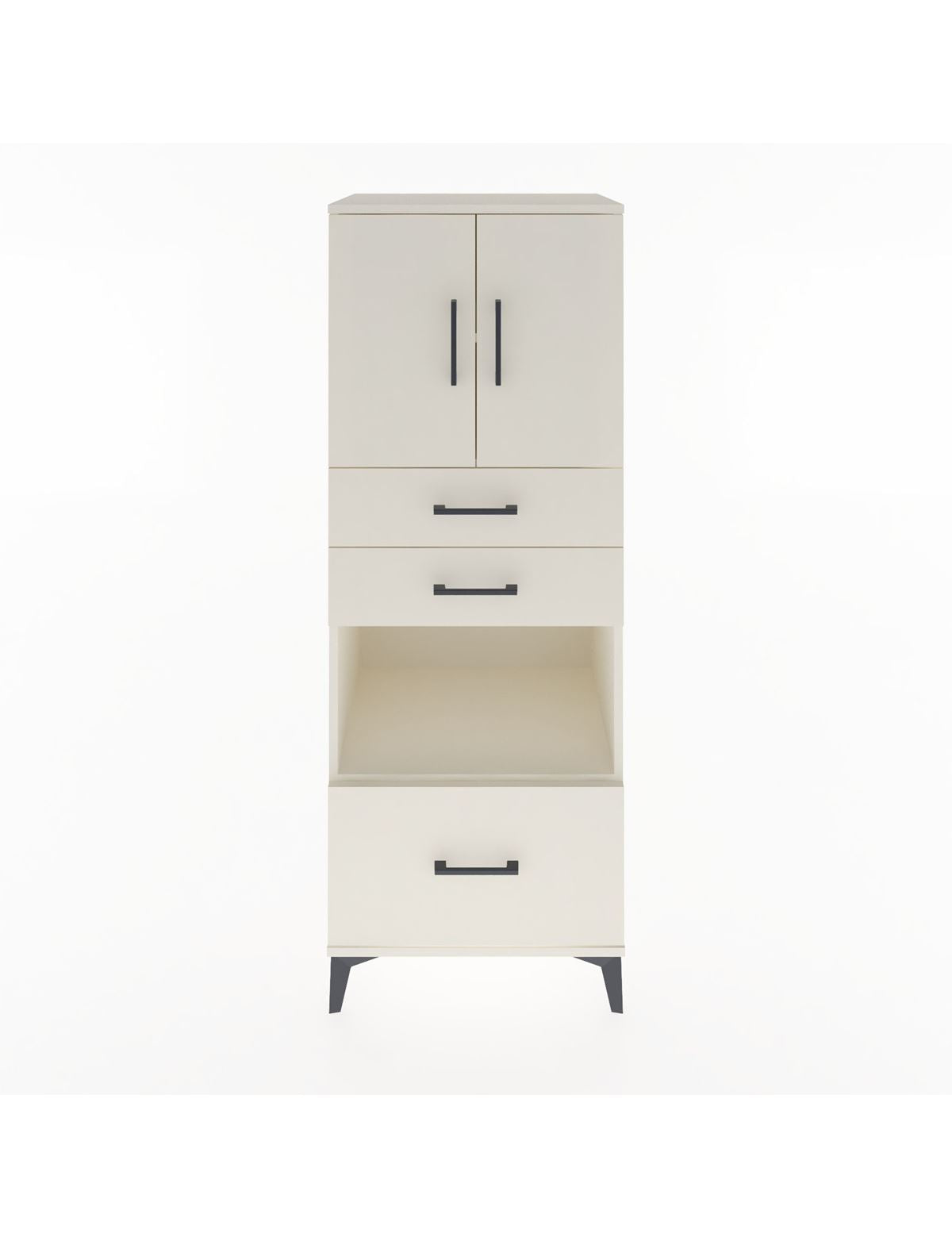 Hyperion Dolap 3 Raflı 3 Çekmeceli 2 Kapaklı 60x44x163 Aytaşı-Aytaşı