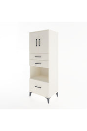 Hyperion Dolap 3 Raflı 3 Çekmeceli 2 Kapaklı 60x44x163 Aytaşı-Aytaşı