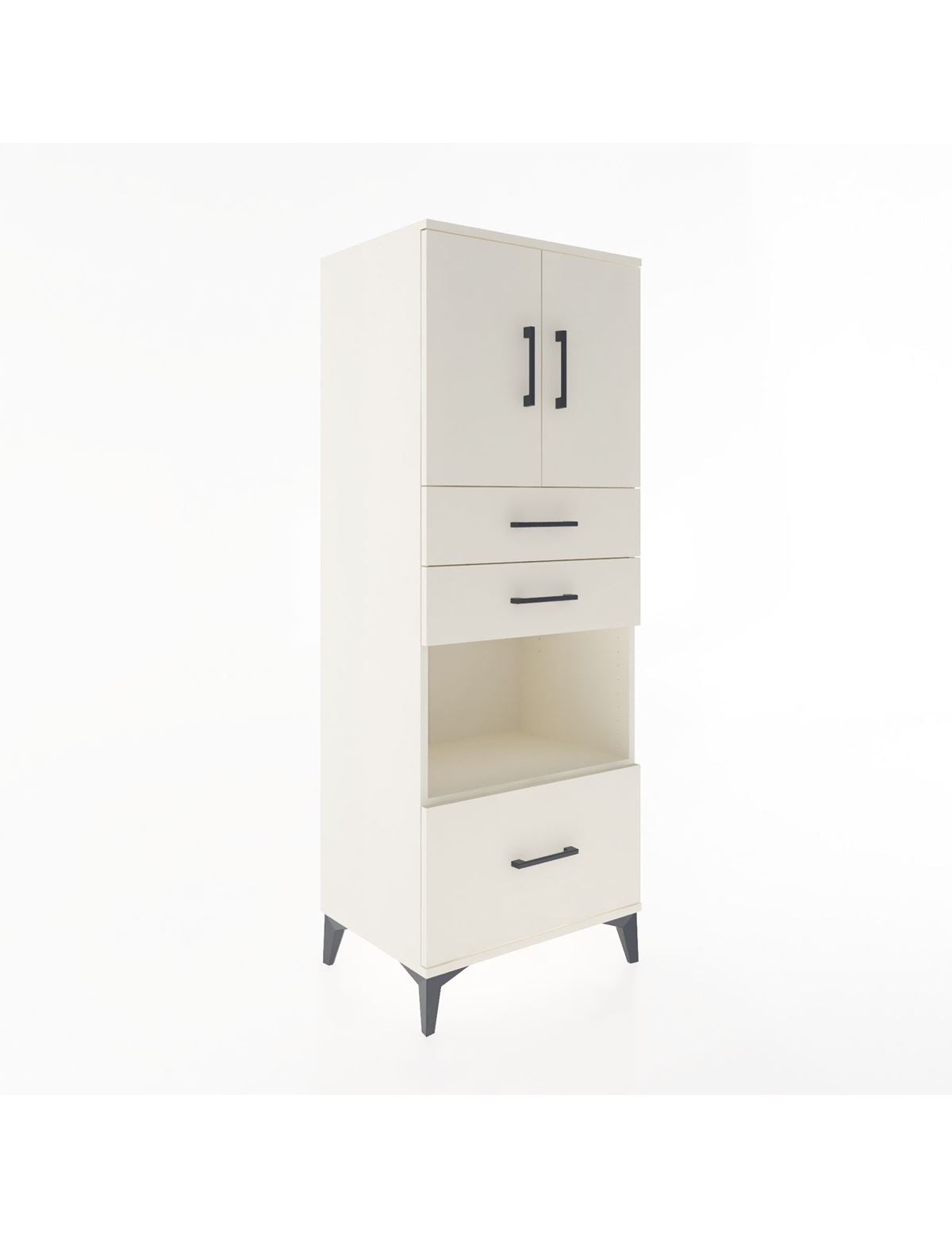 Hyperion Dolap 3 Raflı 3 Çekmeceli 2 Kapaklı 60x44x163 Aytaşı-Aytaşı