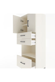 Hyperion Dolap 3 Raflı 3 Çekmeceli 2 Kapaklı 60x44x163 Aytaşı-Aytaşı