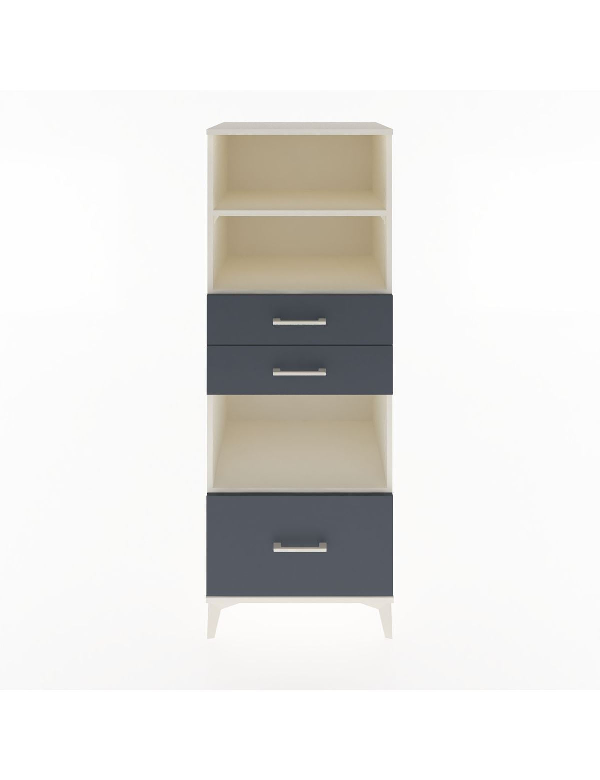 Hyperion Dolap 3 Raflı 3 Çekmeceli 60x44x163 Aytaşı-Antrasit