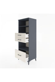 Hyperion Dolap 3 Raflı 3 Çekmeceli 60x44x163 Antrasit-Aytaşı